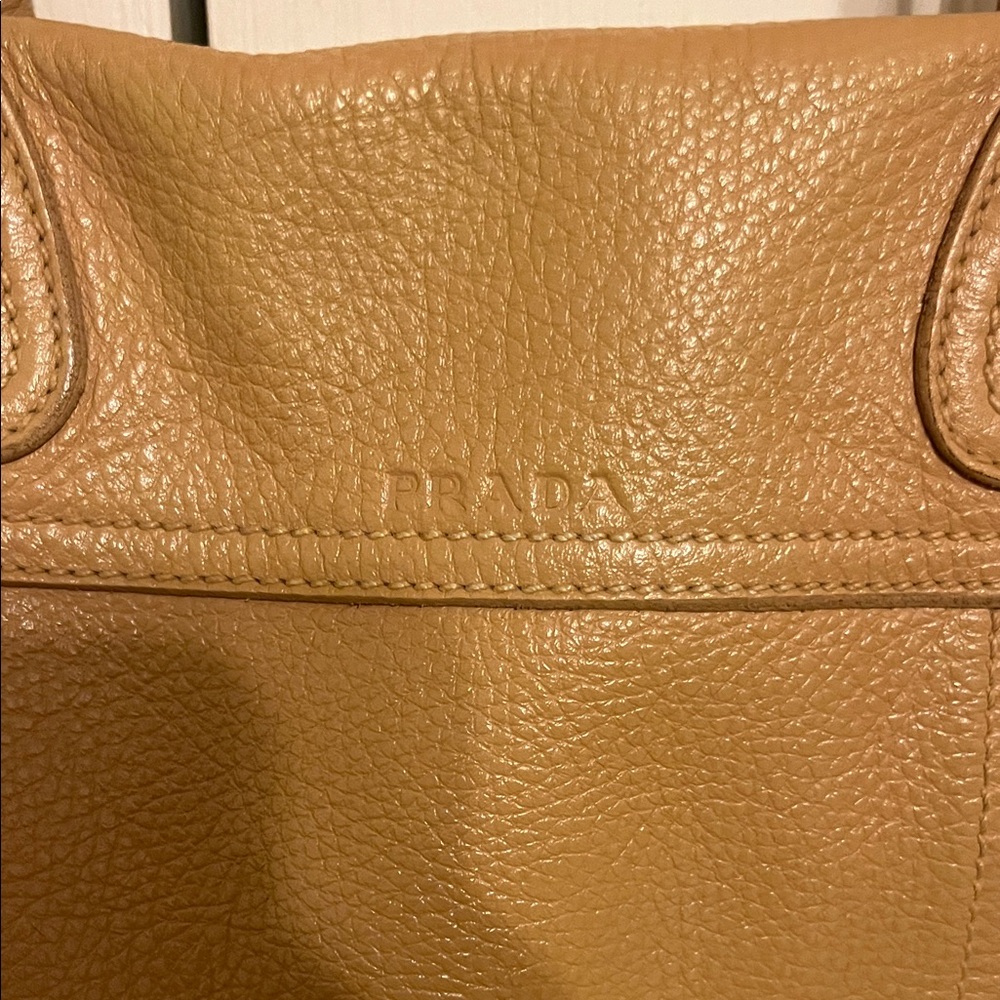 Prada Tan Leather Shoulder Bag - Picture 2 of 11